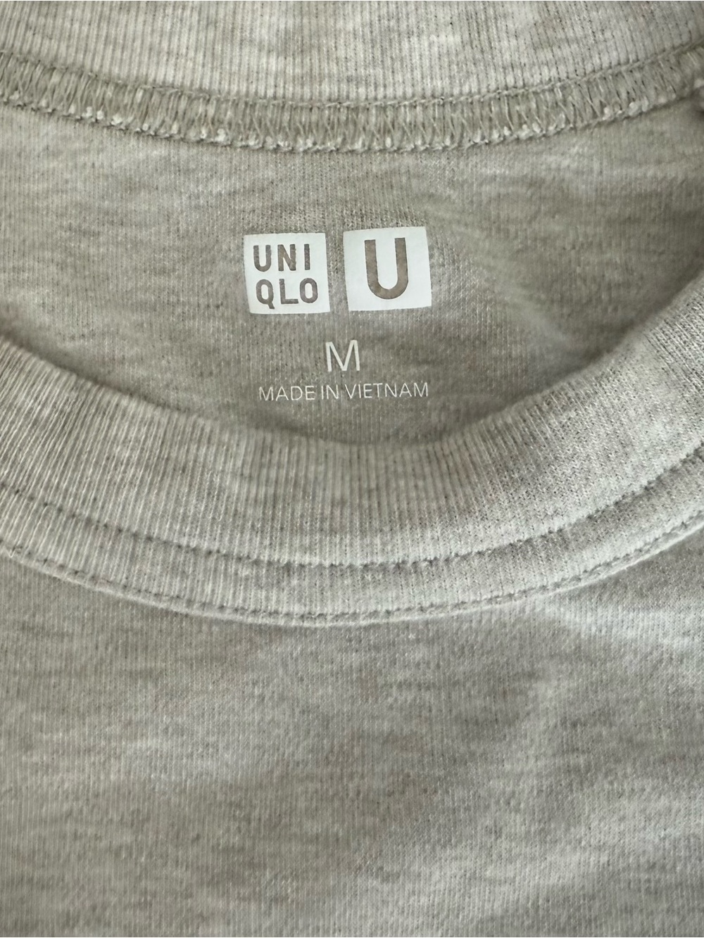 Uniqlo U Heavyweight Crew Neck Tee • Beige / Cream 🐝 - Picture 3 of 4